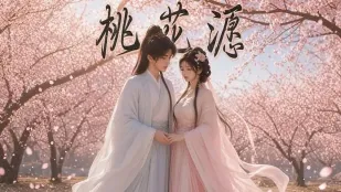 桃花願 AI成人短劇 第1話 桜が散る美しい季節の野戦セックス 巨乳美女がバックと女上位で跨り狂いねじり精を搾る