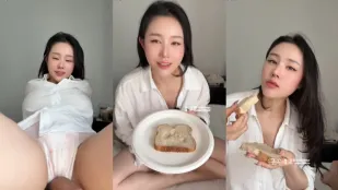 瑤瑤の足フェチと精液パン　汐夢瑤