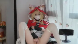 終末地ロージー うさぎコスで悶える自慰ショー