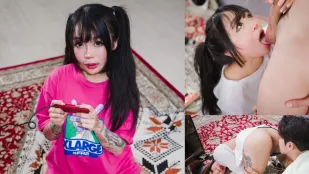 潮吹+口爆吞精！桜妹と兄がゲーム中に発情！丸いお尻を貪り、妹をイカせまくる！