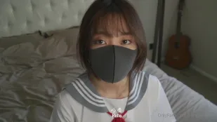 HongKongDoll - JK半臉聖誕巨乳20分鐘加長特輯